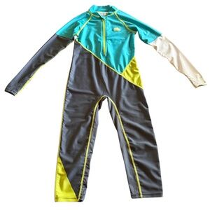 Kocotree Kids Long Sleeve Swimsuit One Piece Sun Protection Rash Guard Size 4